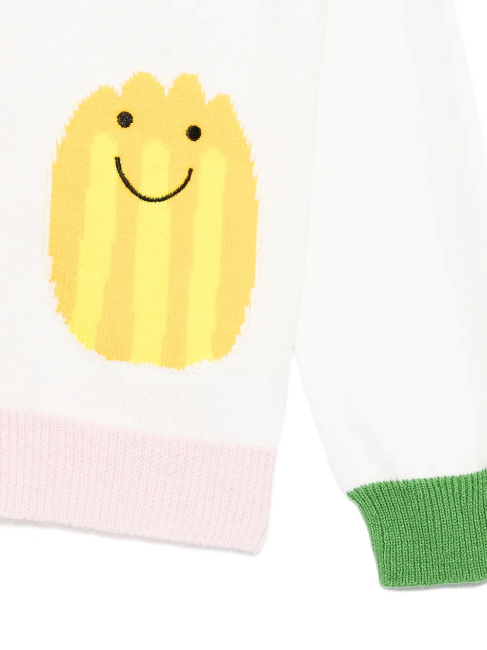 Stella Mccartney Happy-faces Cardigan In White