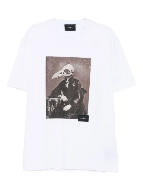 John Richmond バード スカルプリント Tシャツ