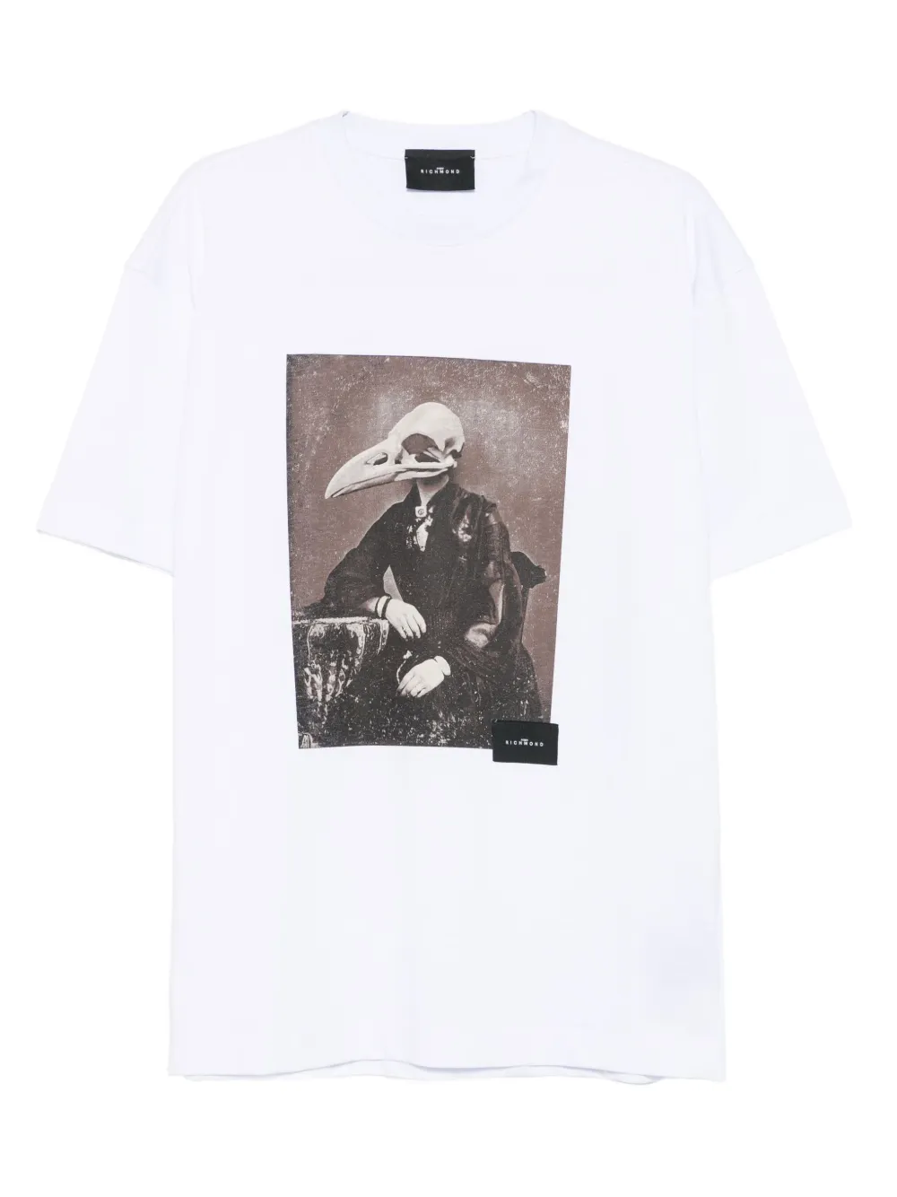 John Richmond bird skull-print T-shirt | White | Image 1