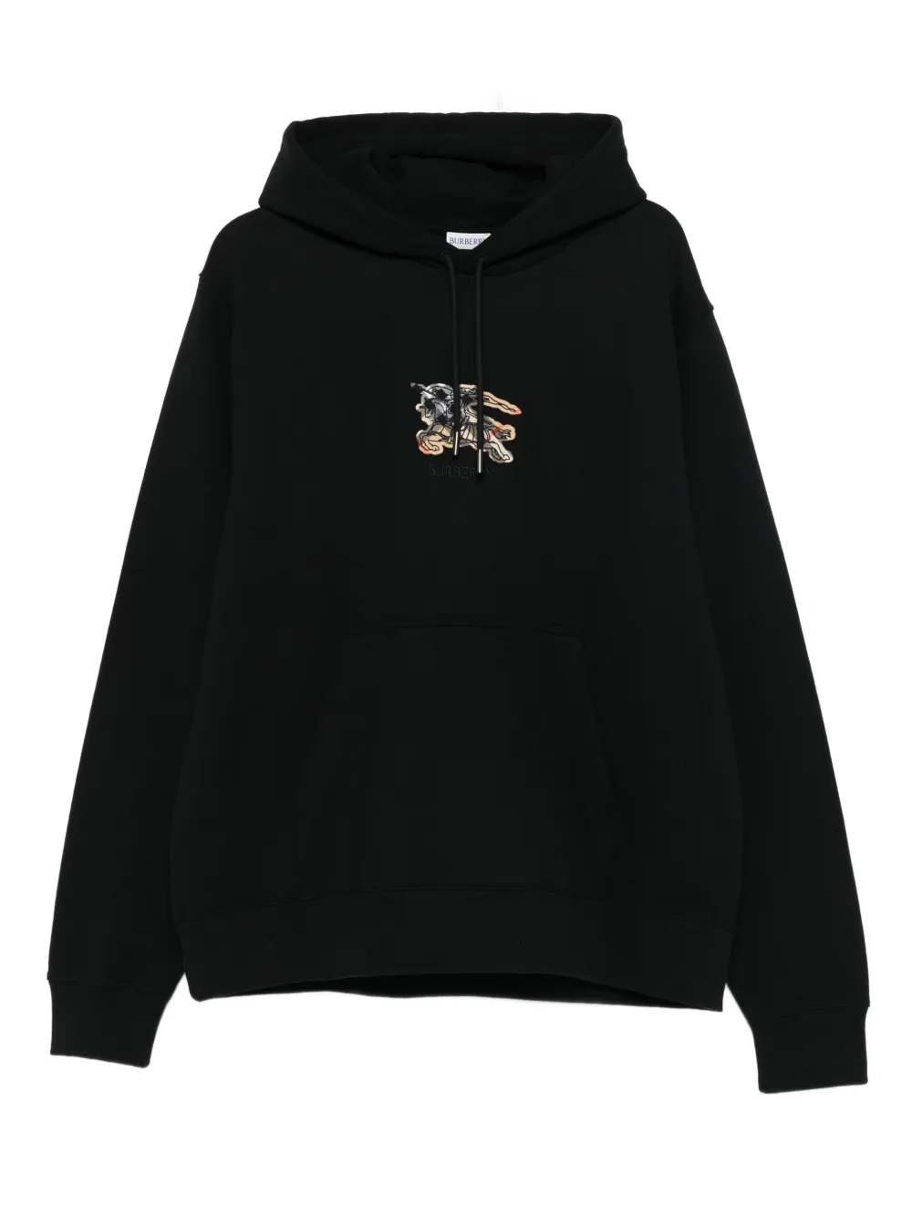 Burberry embroidered-logo hoodie – Black Burberry embroidered-logo hoodie – Black
