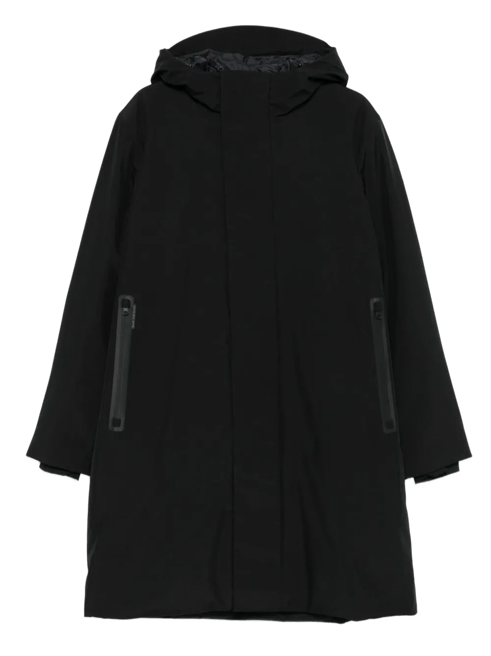 Save The Duck hooded zip-fastening coat | Black | Image 1