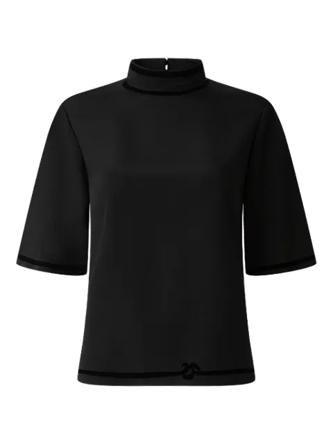 Shanghai Tang cut-out detail silk top