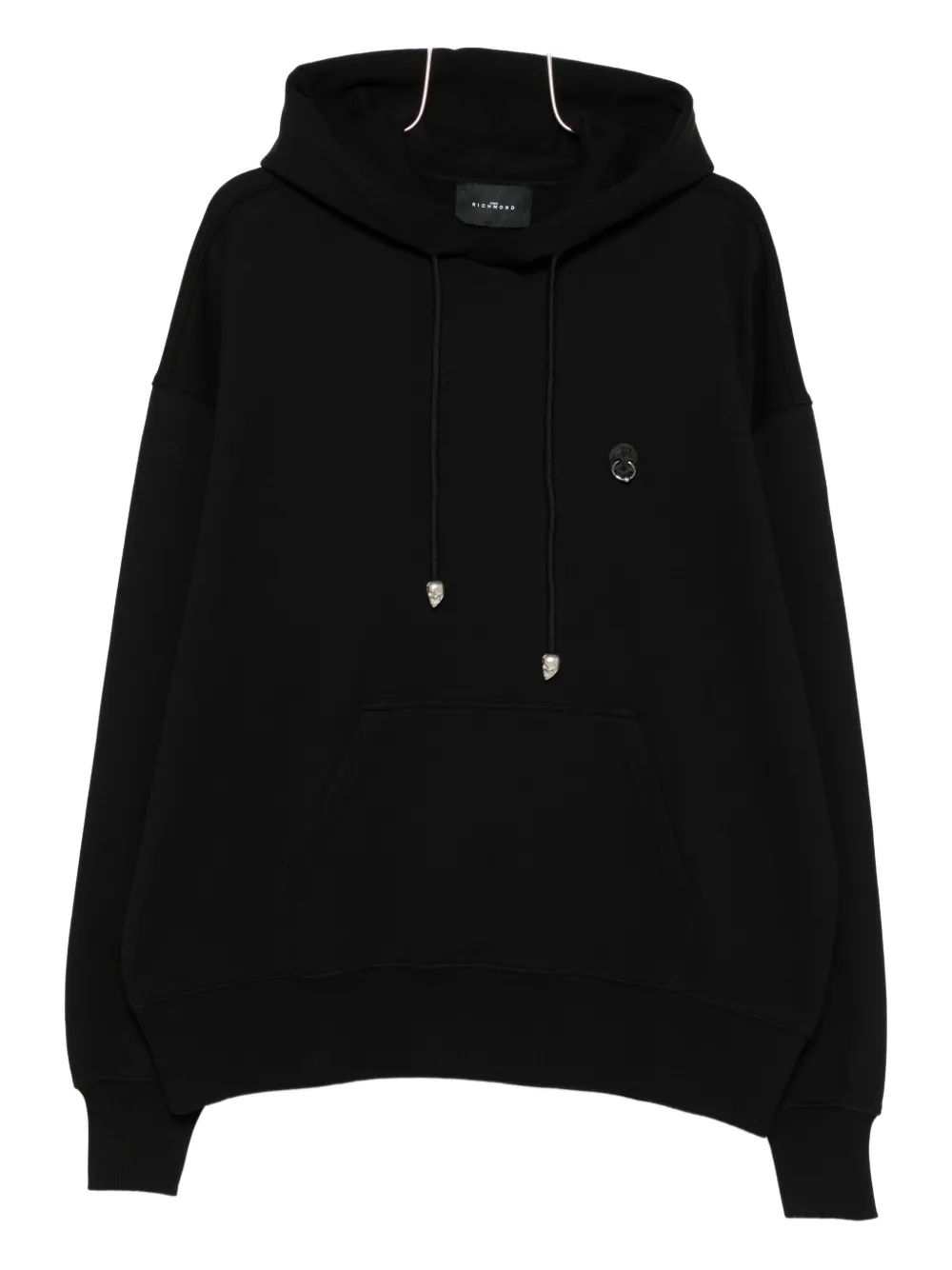 John Richmond skull-detail hoodie - Nero