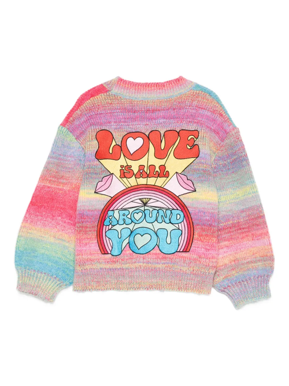 Stella McCartney Kids rainbow stripe cardigan | Boys Cardigans | Image 2