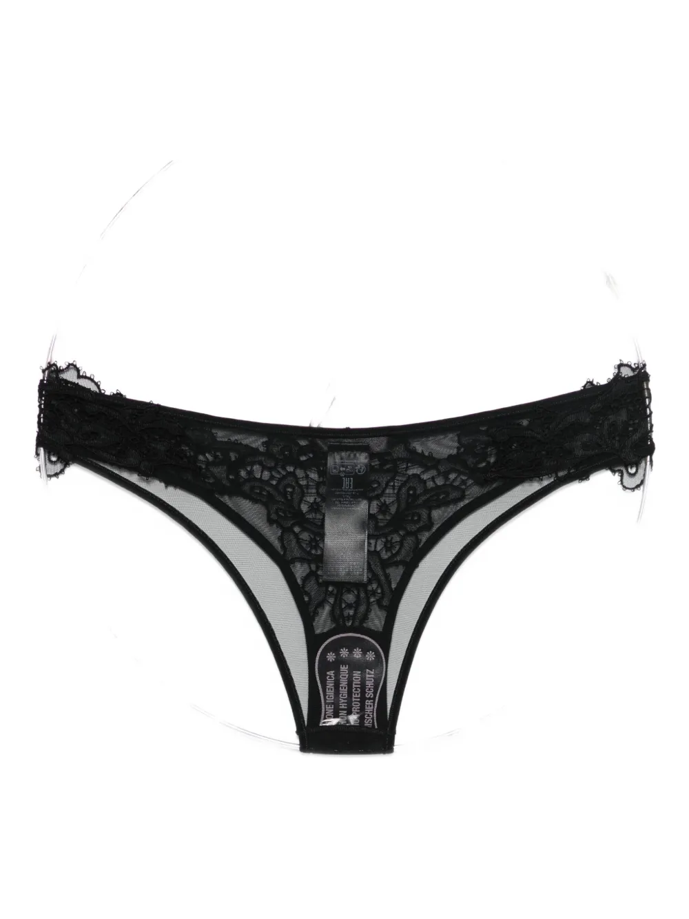 Ermanno Scervino floral-embellished briefs - Zwart