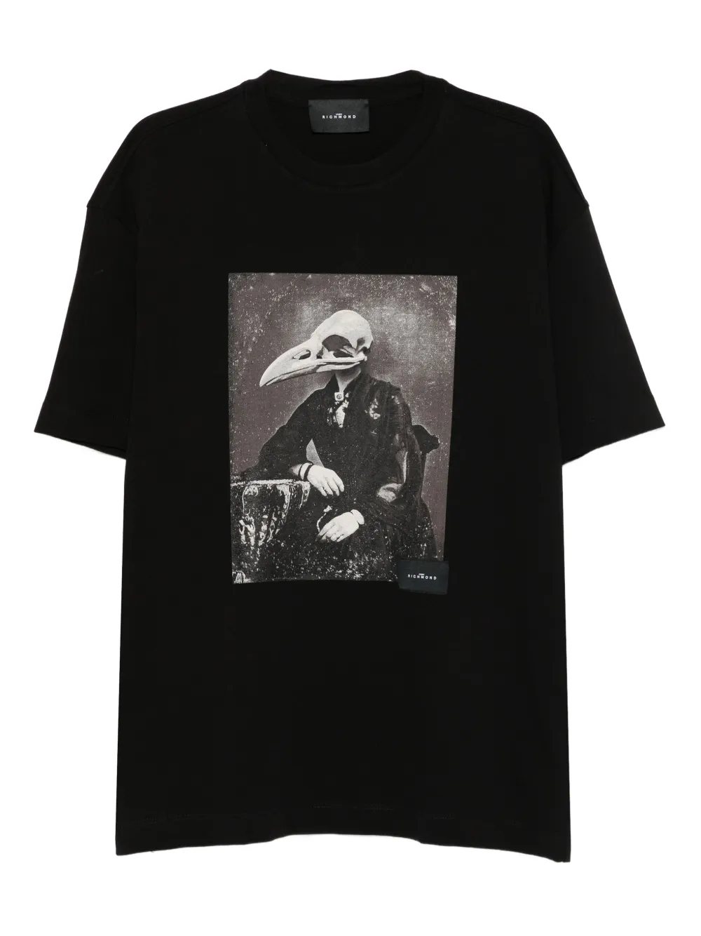 John Richmond bird skull-print T-shirt | Black | Image 1