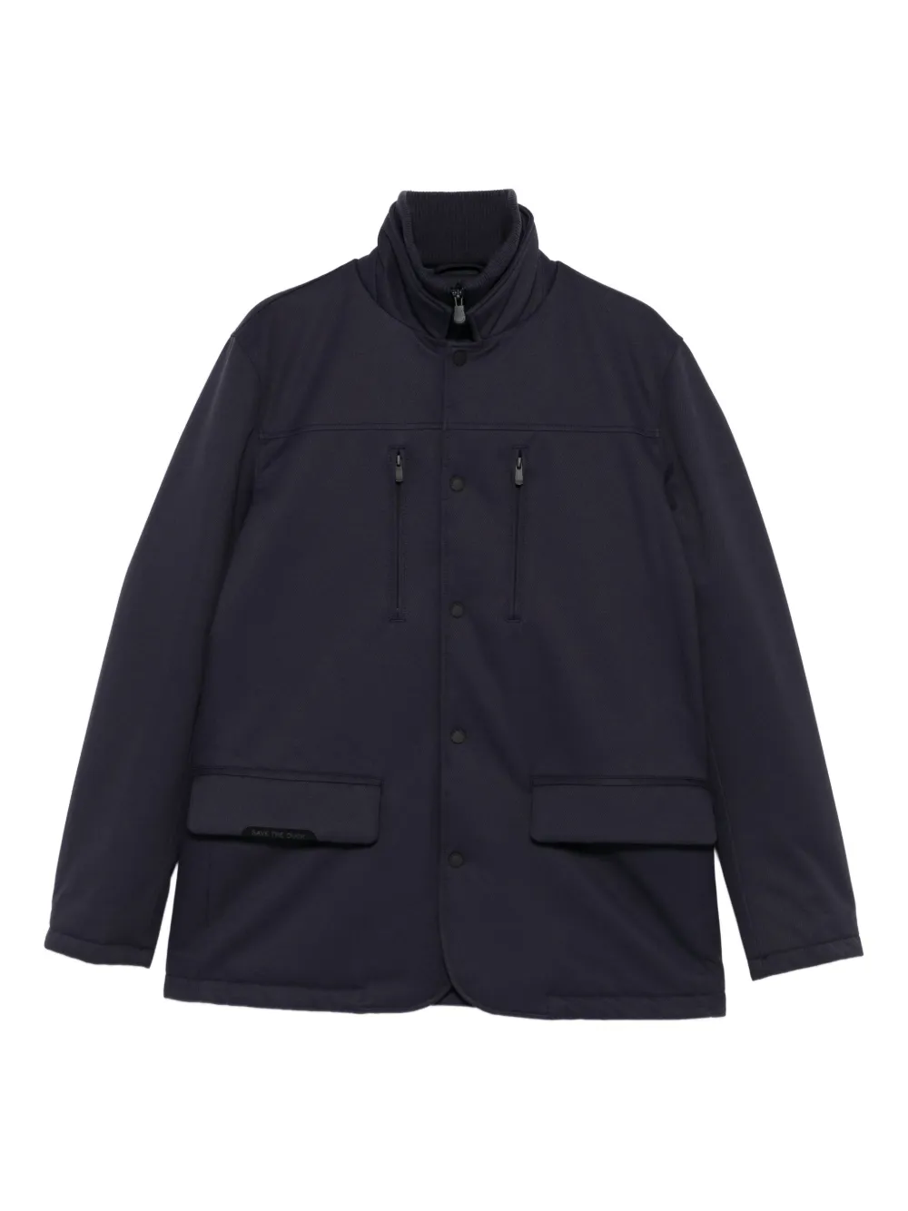 Save The Duck stand-collar multi-pocket coat | Blue | Image 1