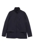 Save The Duck stand-collar multi-pocket coat - Blue