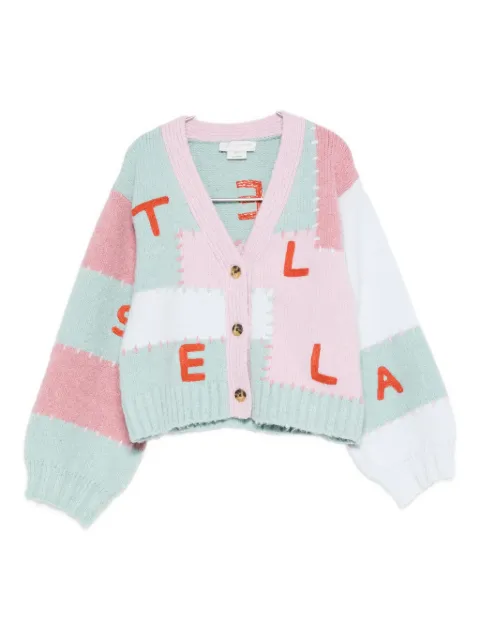Stella McCartney Kids cárdigan con diseño patchwork
