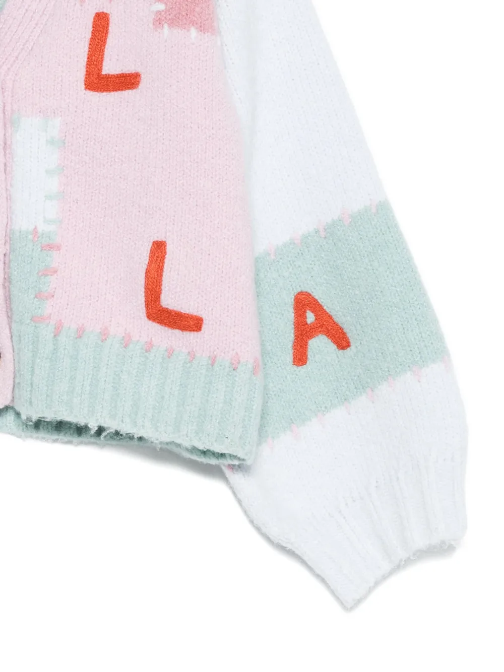 Stella McCartney Kids Vest met patchwork en vlakken Blauw