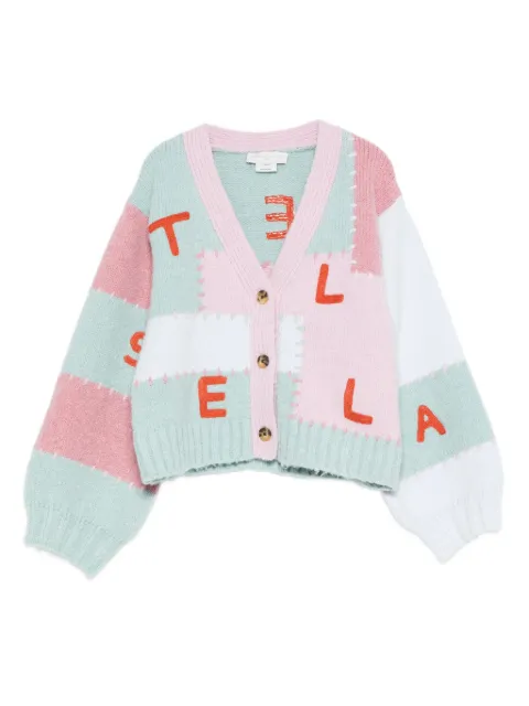 Stella McCartney Kids patchwork-panelled cardigan