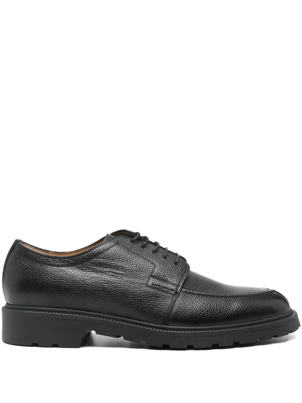 Bally Eduard textured-leather derby shoes Black