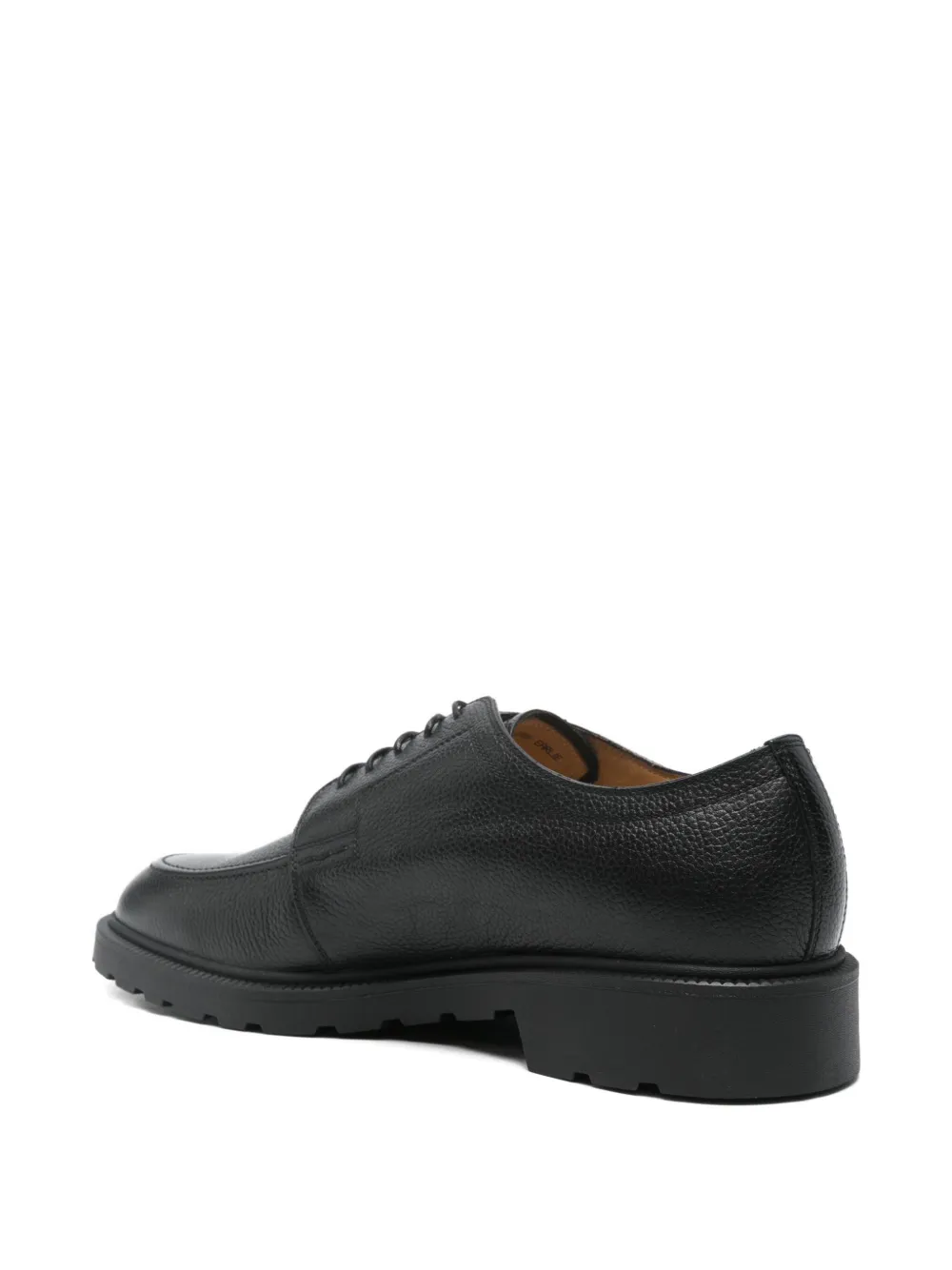 Bally Eduard textured-leather derby shoes Black