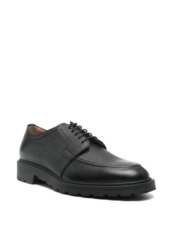 Bally Eduard textured-leather Derby Shoes | Black | FARFETCH