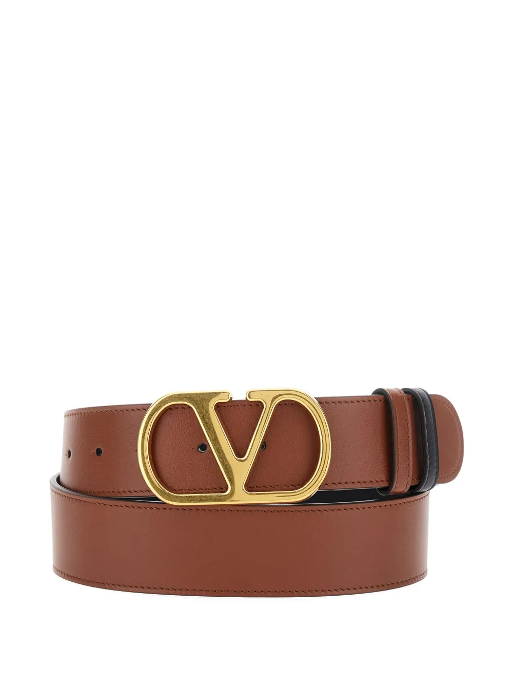 Valentino Garavani reversible leather belt - ブラック Valentino Garavani reversible leather belt - ブラック