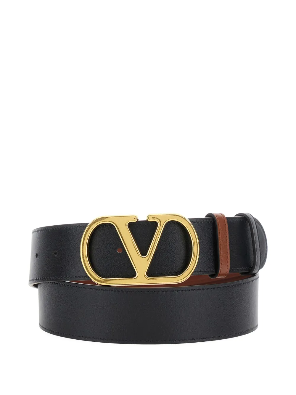 Valentino Garavani reversible leather belt - Zwart