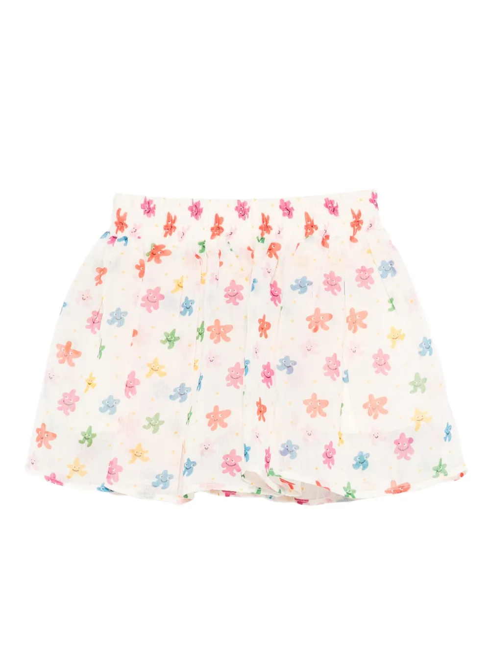 Stella McCartney Kids floral-print elastic-waist casual skirt | White | Image 1