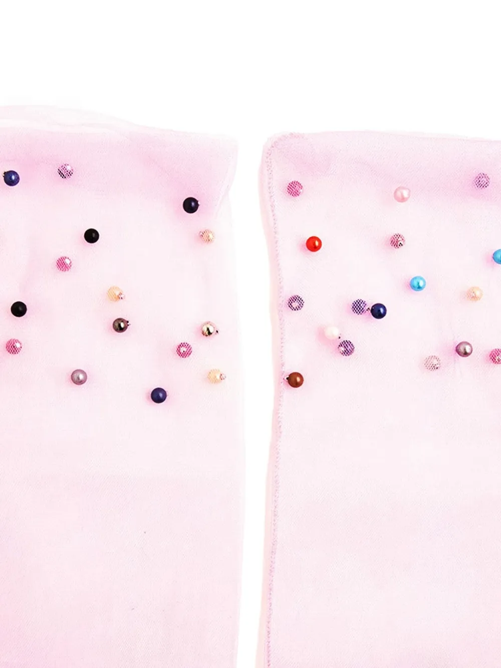 Fun Flamingo embellished sheer socks | Image 2
