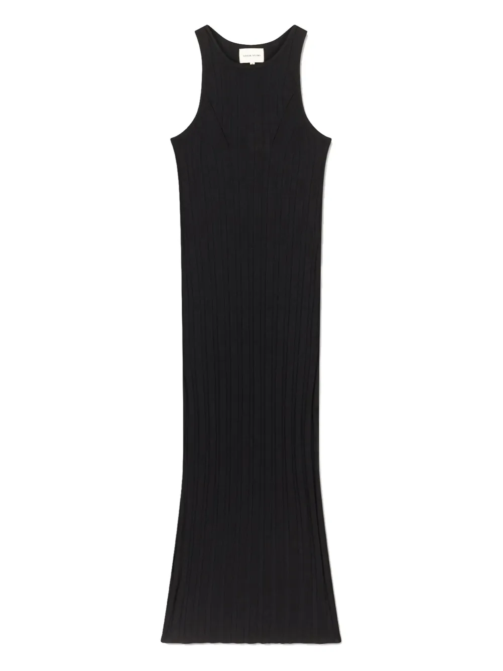 Loulou De Saison Ribbed Sleeveless Maxi Day Dress In Black