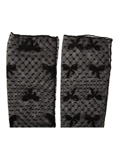 Fun Flamingo Rebekka bow-lace sheer socks