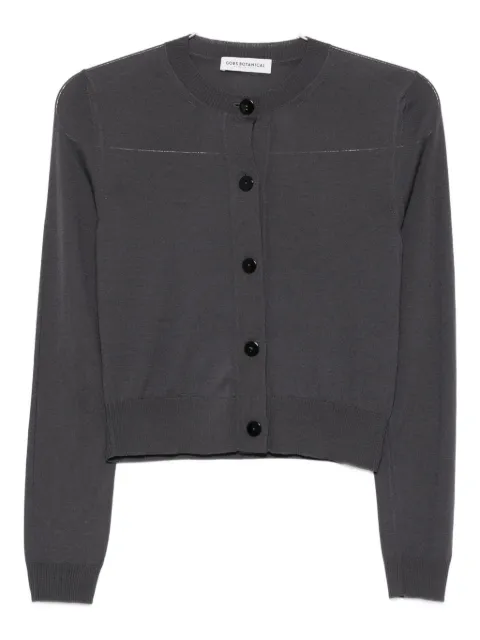 GOES BOTANICAL button-front cropped cardigan
