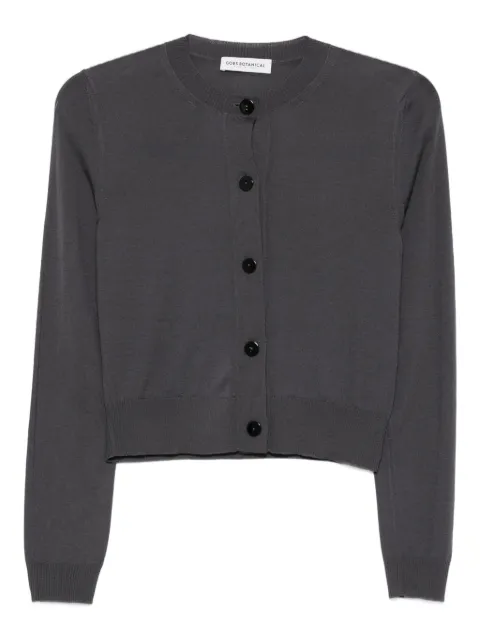 GOES BOTANICAL button-front cropped cardigan