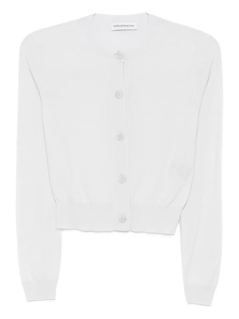 GOES BOTANICAL button-front cardigan | White | Image 1