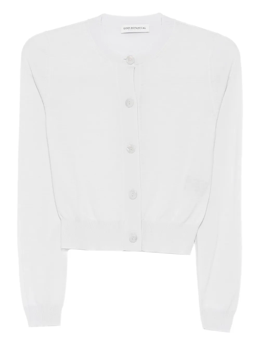 GOES BOTANICAL button-front cardigan | White | Image 1