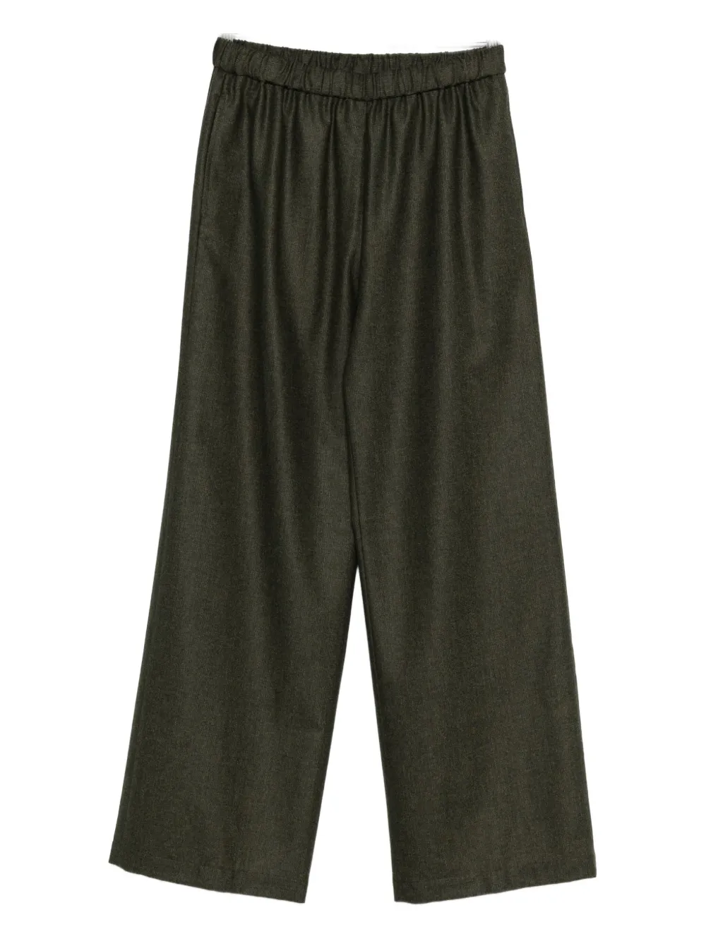 Aspesi Elastic-waist Trousers In Green