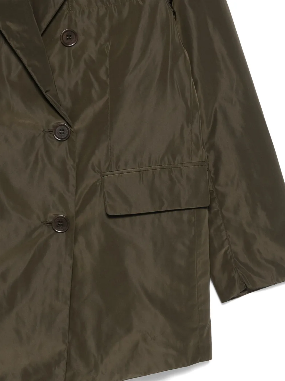 Aspesi Double-breasted Blazer In Green