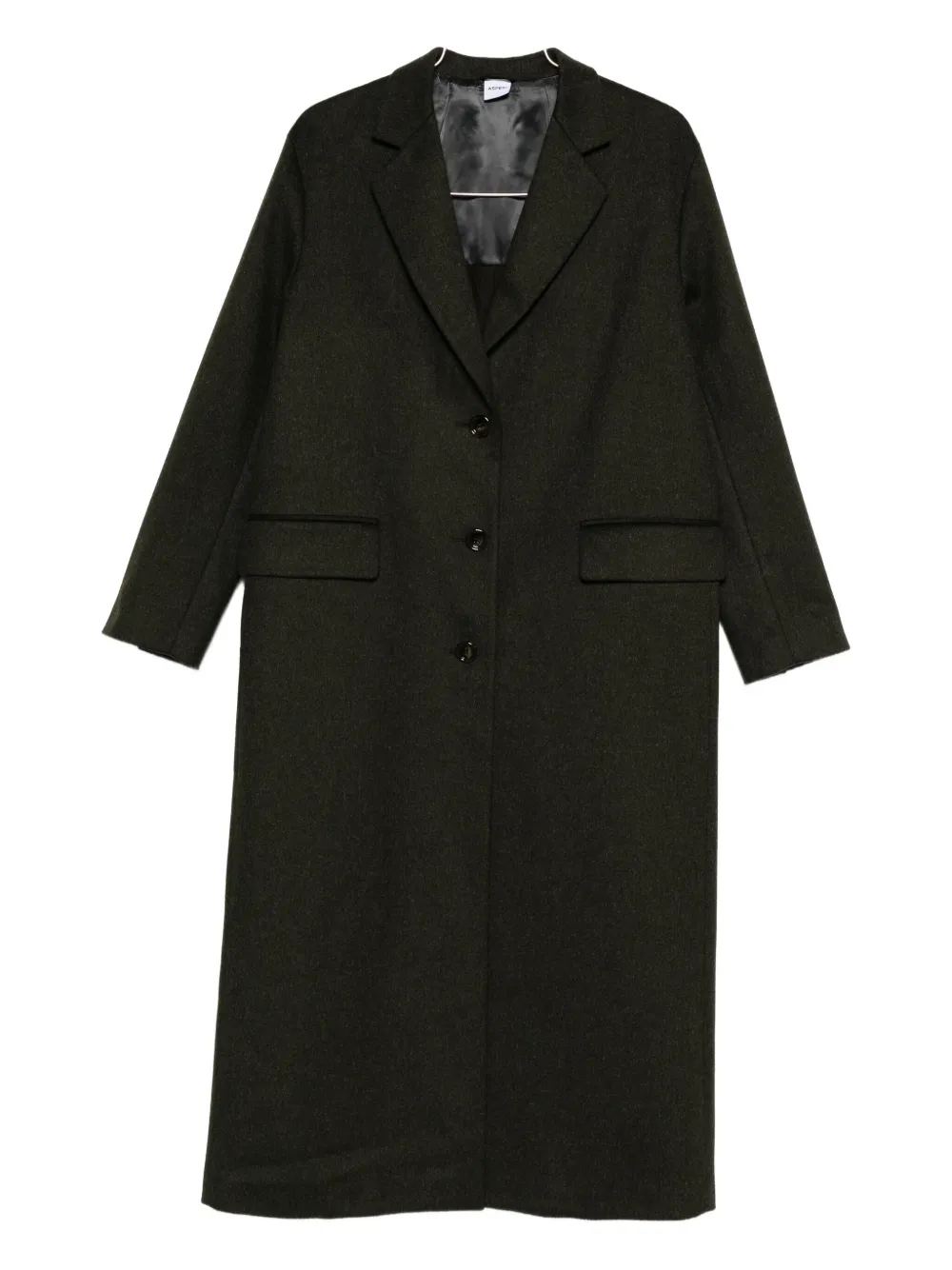 Aspesi Button-fastening Pocket Coat In Green