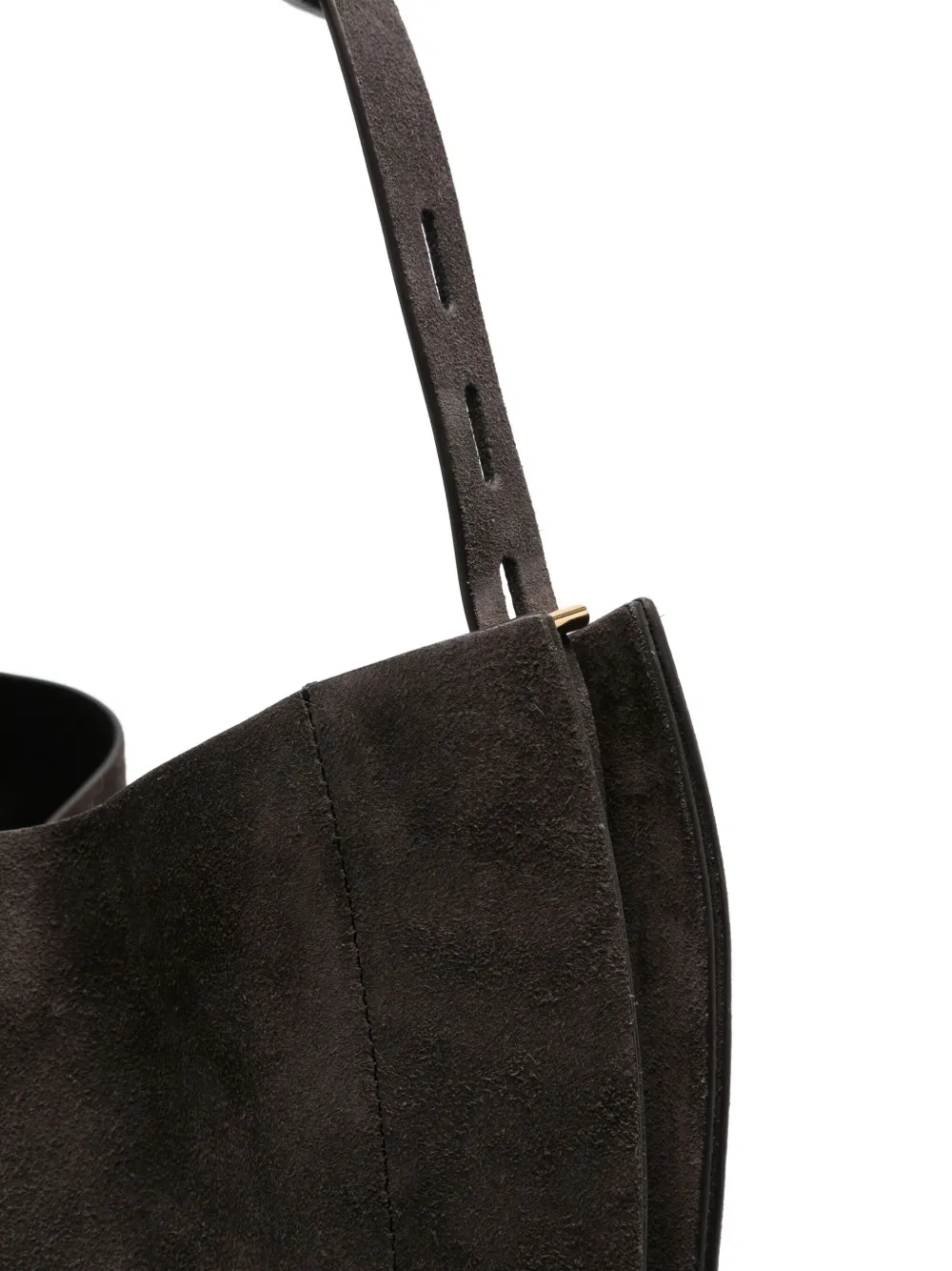 Mino Bossi Liz Suede Shoulder Bag In Brown