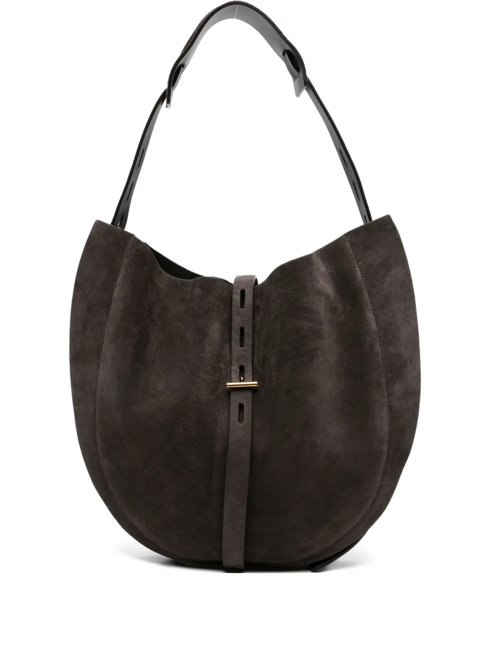 Mino Bossi Liz Suede Shoulder Bag In Brown