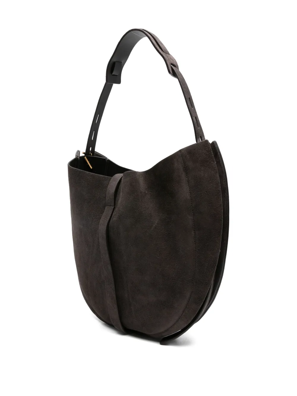 Mino Bossi Liz Suede Shoulder Bag In Brown