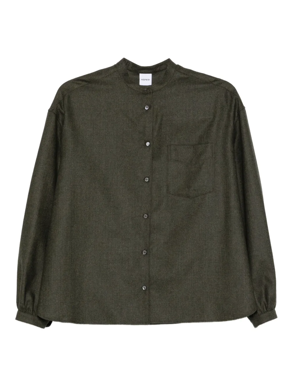 ASPESI camisa con botones en los puños | verde | Image 1