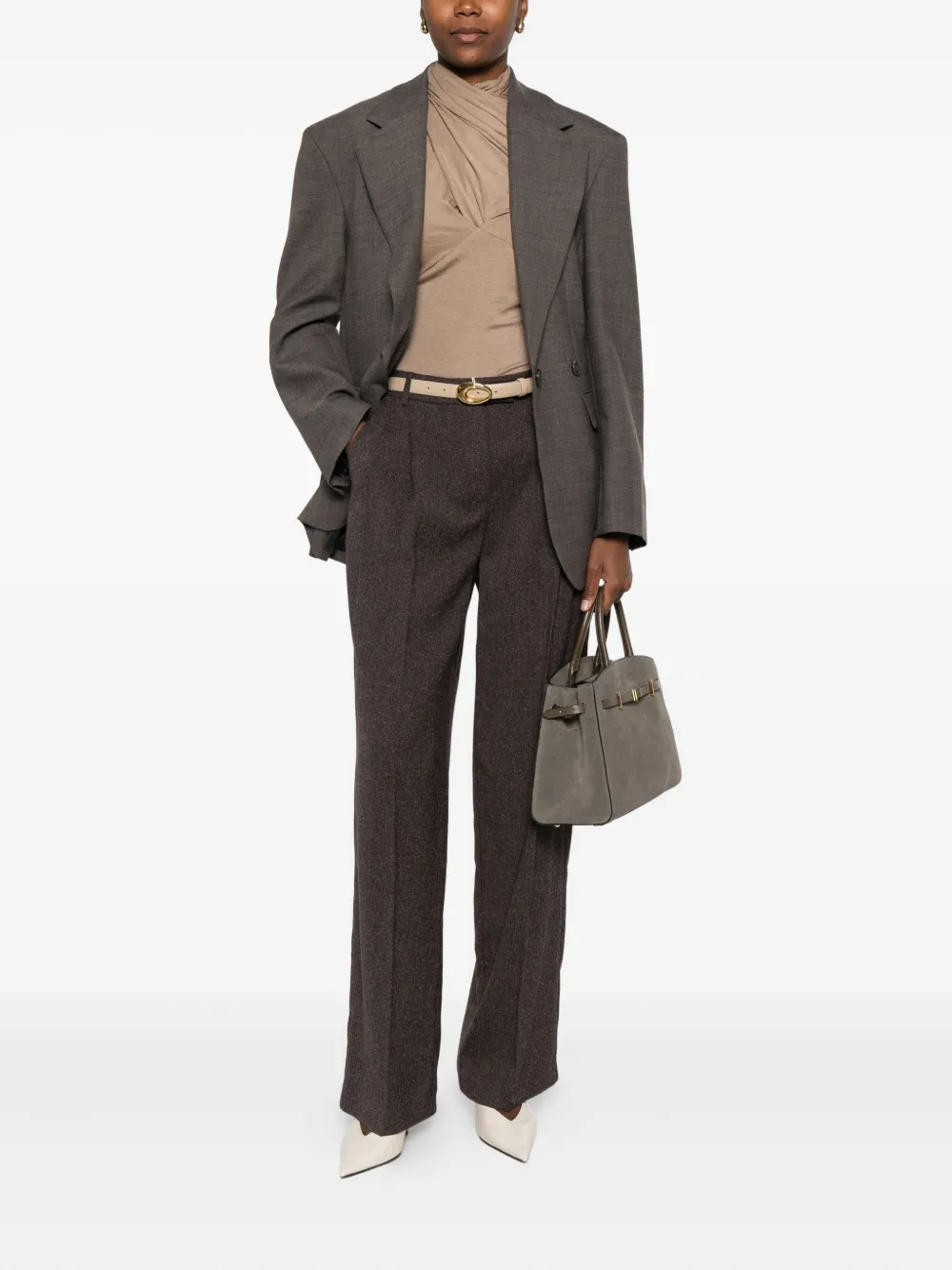 P.a.r.o.s.h Flap-pocket Blazer In Brown