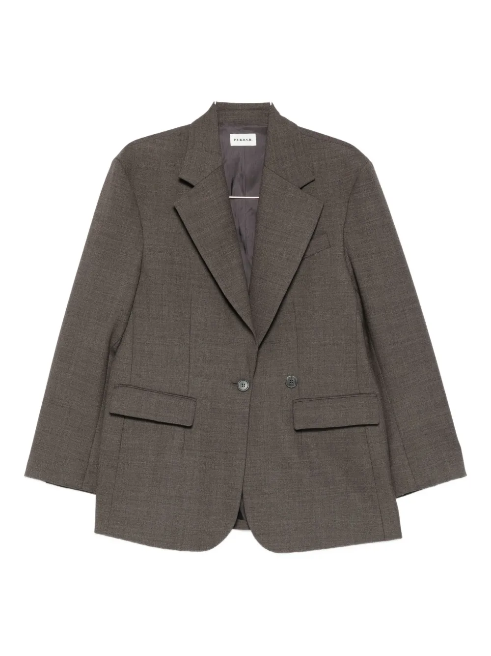 P.a.r.o.s.h Flap-pocket Blazer In Brown