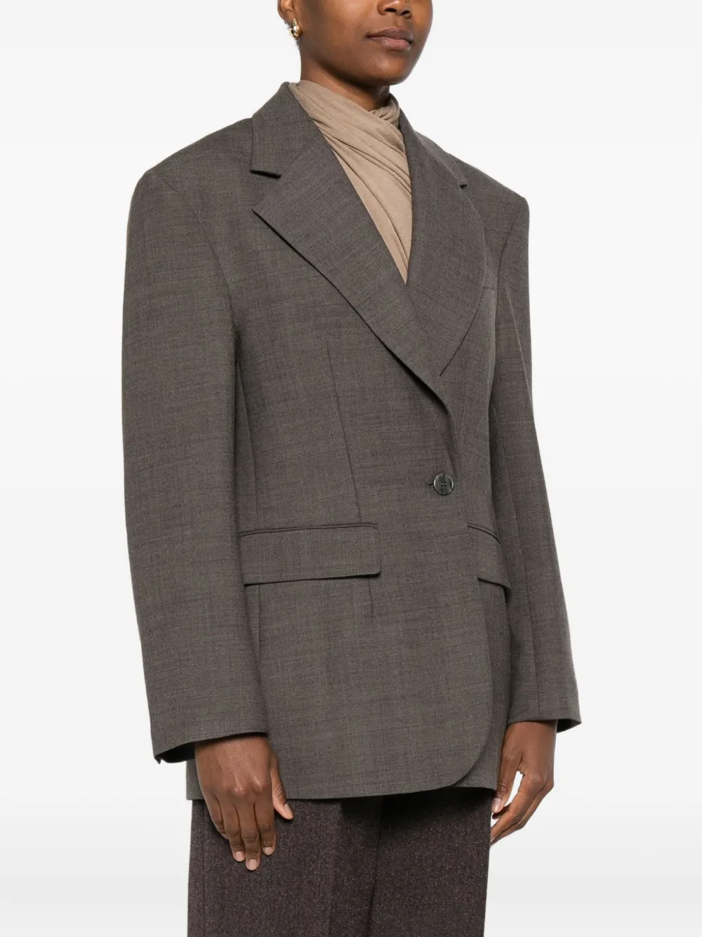 P.a.r.o.s.h Flap-pocket Blazer In Brown