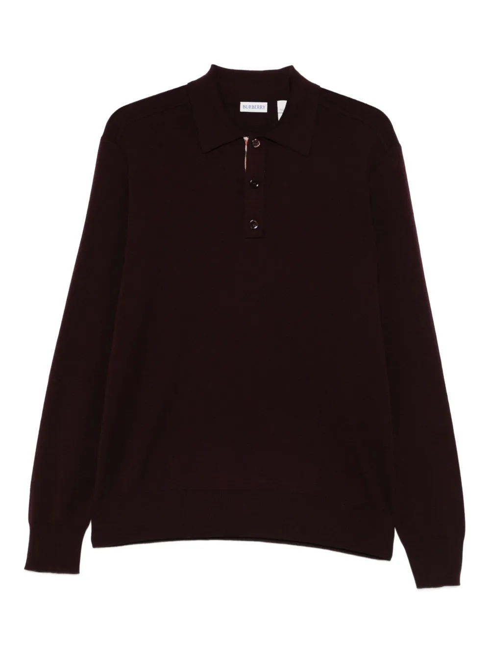 Burberry buttoned polo shirt – Red Burberry buttoned polo shirt – Red