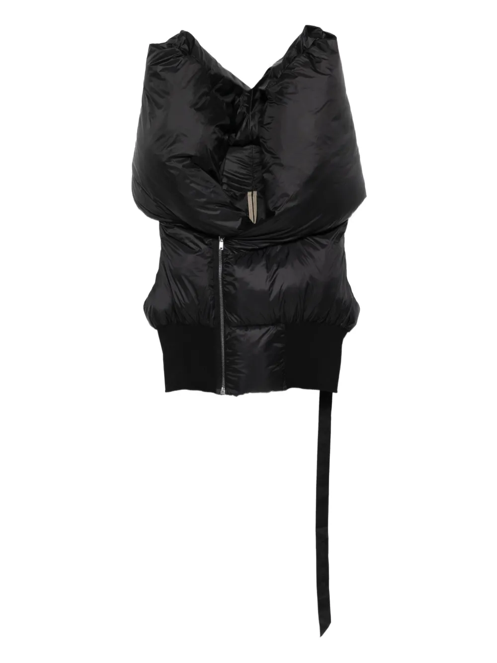 Rick Owens DRKSHDW padded hooded vest | Black | Image 1