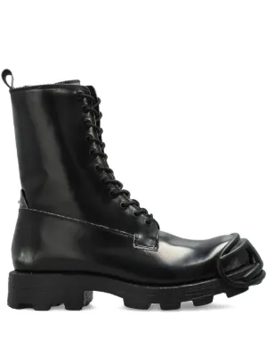Diesel D-Hammer D レザーブーツ | ブラック | FARFETCH JP