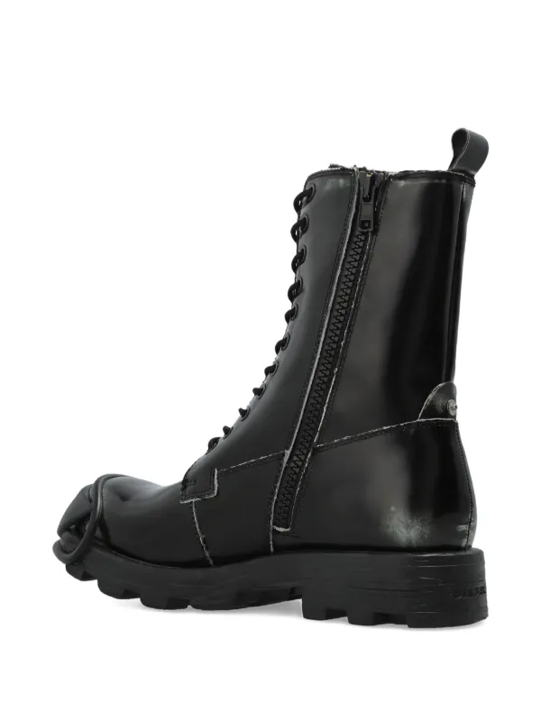 Diesel D-Hammer レースアップ ブーツ | ブラック | FARFETCH JP
