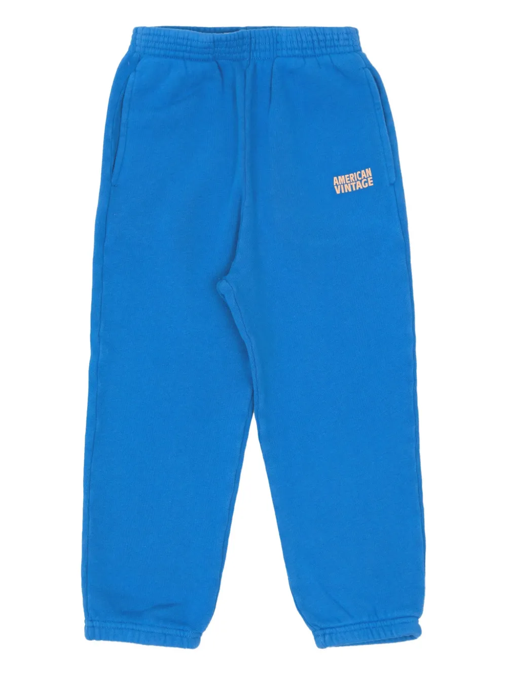 American Vintage Logo-embroidered Sweatpants In Blue