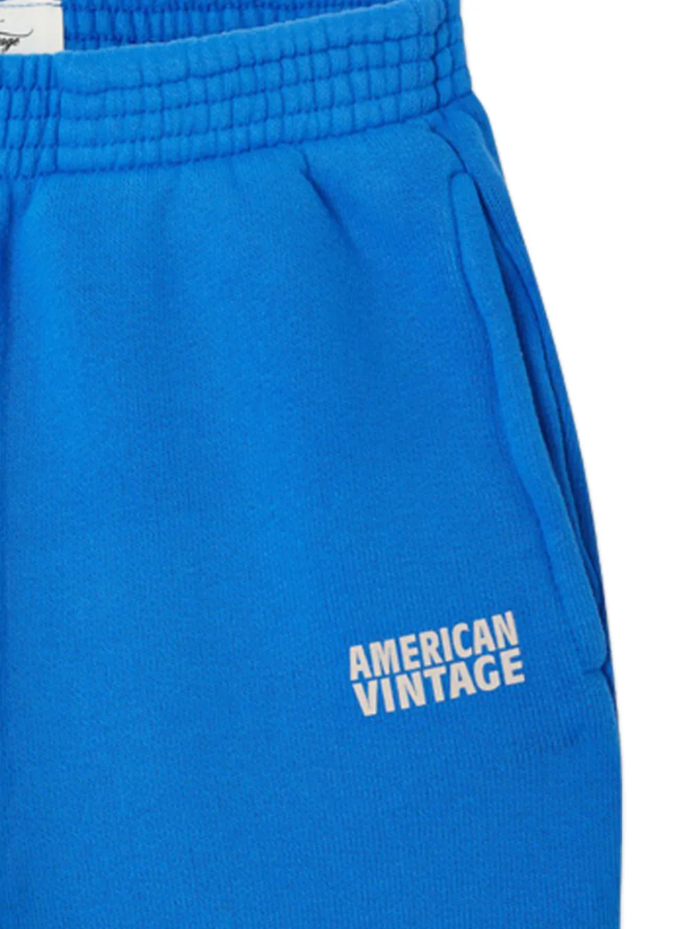 American Vintage Logo-embroidered Sweatpants In Blue
