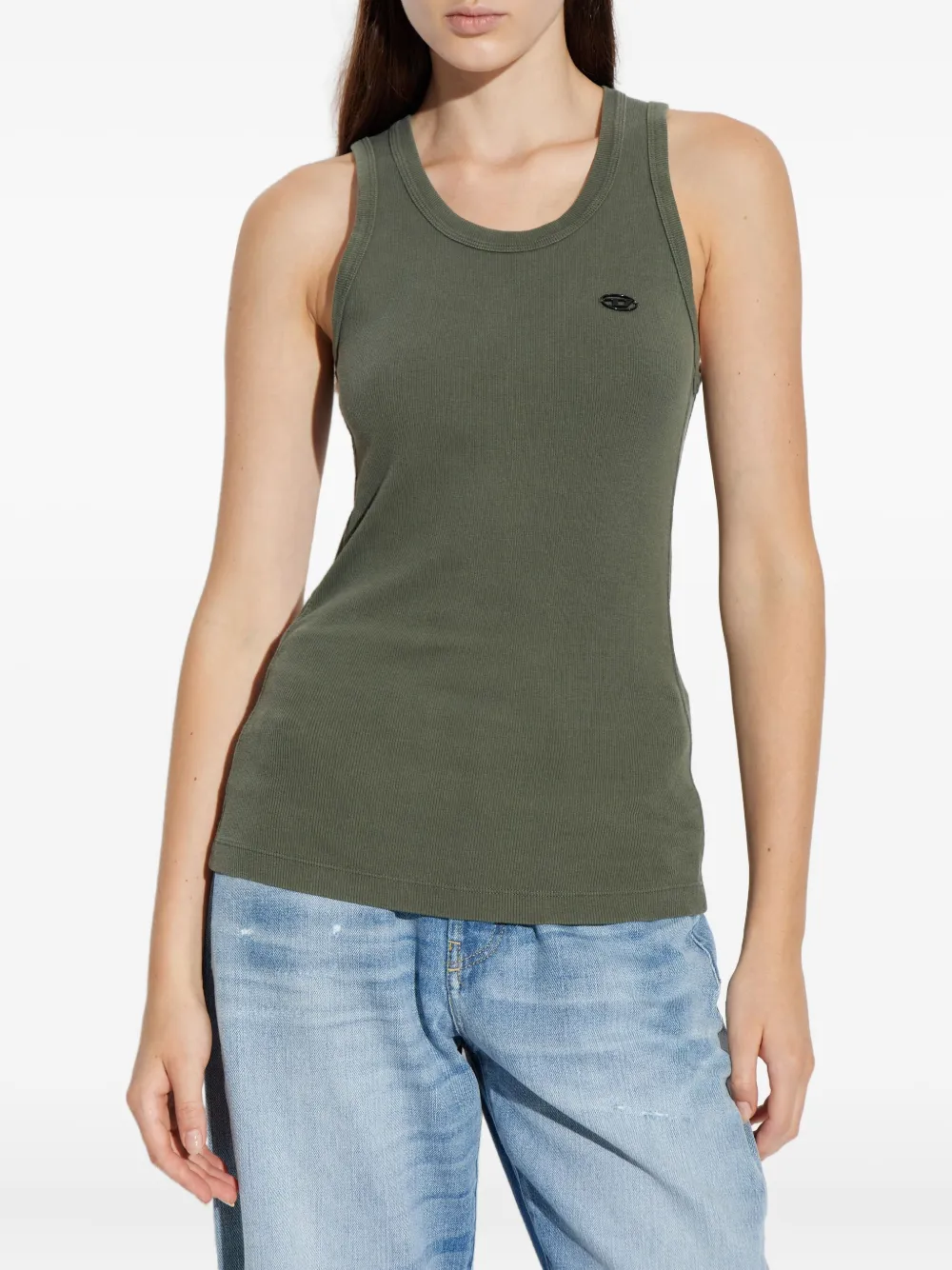Diesel T-Ankydesi geribbelde tanktop Groen