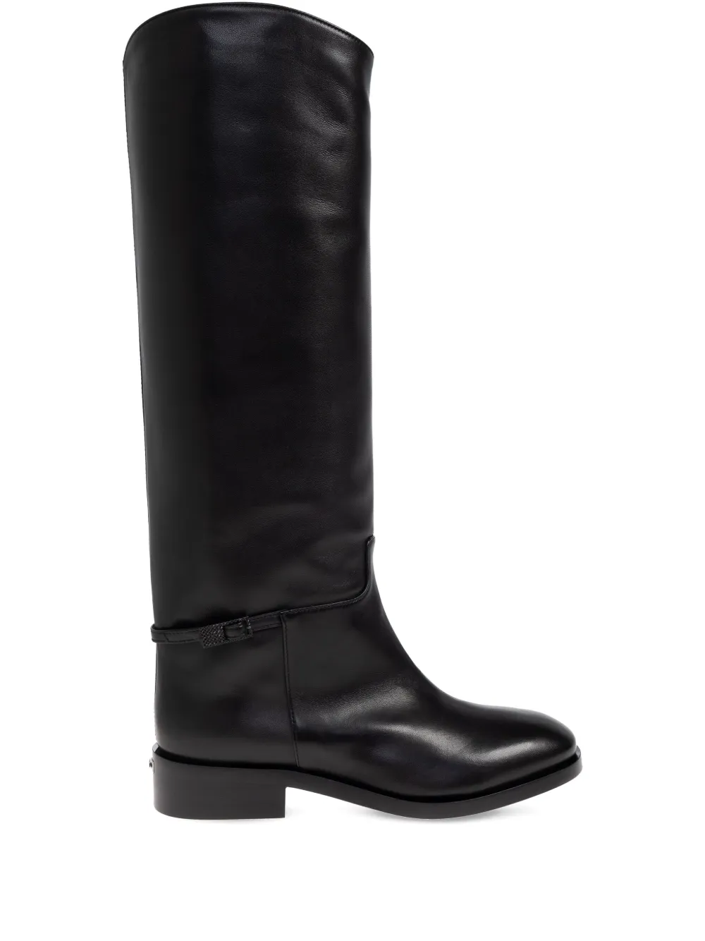 Le Silla buckle-detail leather boots Black