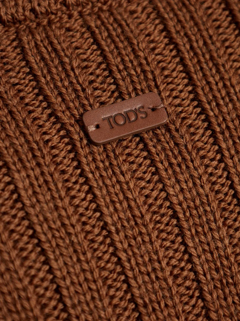 Tod's Geribbelde wollen trui Bruin