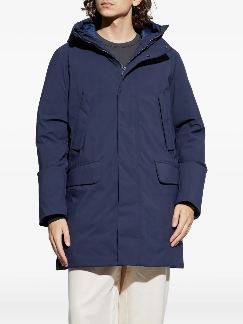 Save The Duck Elon Hooded Parka In Black