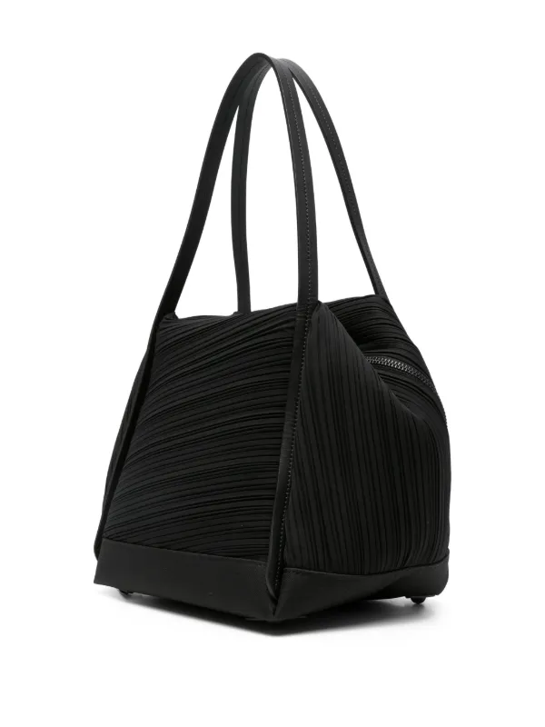【極美品】PLEATS PLEASE ISSEY MIYAKE　トート　黒 ISSEY MIYAKE イッセイミヤケミーISSEY me プリーツプリント
