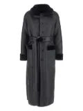 Urbancode belted faux-fur coat - Black